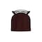 Holland Bar Stool Co 25" Swivel Counter Stool, Black Wrinkle, Dark Cherry Oak Seat 82025BWDCOak - alternate 2